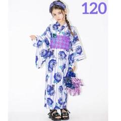 ANNA SUI mini ストライプローズ浴衣　120