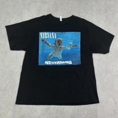 ニルヴァーナ　ネバーマインド　定番　Tシャツ　ロック　古着　ブラック　黒　XL