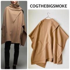 美品COGTHEBIGSMOKE コグザビッグスモーク ケープコート ベージュ 美品COGTHEBIGSMOKE コグザビッグスモーク ケープコート ベージュ