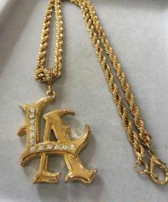 着画ありhip hopBBOYLA NY ロゴ ネックレスセットブリンブリン