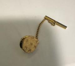 【vintage】14K WG刻印　ファイヤーオパールネクタイピンタイタックピン プレゼントを選ぼう！ vintage】14K ファイヤーオパールネクタイ