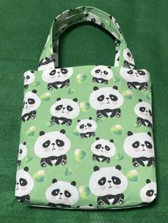 ハンドメイド　パンダ柄トートバッグ