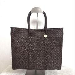 お値下げ中メルカドバッグ　PLAYA メルカドバッグ(ワイド／ロングハンドル／ダイヤモンドツイル柄