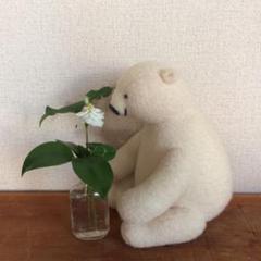 シロクマのぬいぐるみ 作家もの ニキティキがお好きな方にもおすすめ
