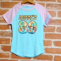 希少レア♡平成レトロ ANGEL BLUE半袖Tシャツ 　M →150