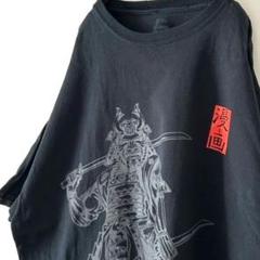 G 野蛮人 武士 漫画 Tシャツ 2XL ブラック 黒 古着