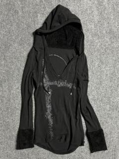 archive cut off skull hoodie y2kフーディー00s - メルカリ