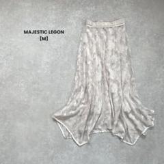 a1472＊MAJESTIC LEGON 花柄マーメイドスカート　ベージュ【M】