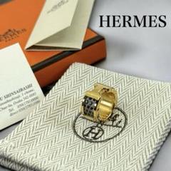 【未使用保管品】エルメス　オランプ　イヤーカフ　H　ロゴ　ゴールド
