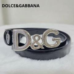 D&G ロゴバックル エナメルベルト ブラック/パープル BC4646AX622_80999_0.jpg