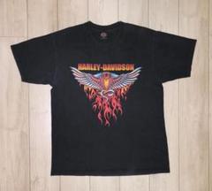 Harley-Davidson フレイムデザイン Tシャツ XL XL Harley-Davidson フレイム スネーク Tシャツ ファイヤー