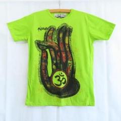 新品　アジアン Tシャツ　ブッダハンド　エスニック　男女兼用　おしゃれ　M738