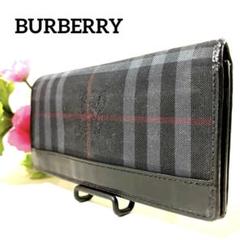 ✨美品✨BURBERRY◆バーバリー ◆黒ブラック◆ノバチェック◆長財布