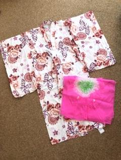 値下げ　キッズ浴衣　120cm