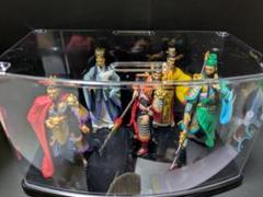 ビジュアル　三国志　武将フィギュア 5体セット 透明ケース付き ビジュアル 三国志 武将フィギュア 5体セット 透明ケース付き