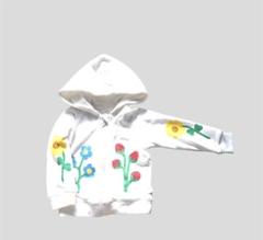 Stella McCartney Kidsステラマッカートニー白色花柄パーカー
