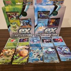 ポケモンカード ニャオハ&ルカリオex クワッス&ミミッキュex　+おまけ14枚