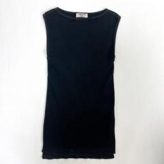 【美品】オーラリー×ロンハーマン 別注 ギザボートネックノースリーブ ベージュ Giza Boat Neck Pullover (cream/black)｜AURALEE(オーラリー