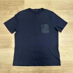 PRADA プラダ Tシャツ ネイビー Lサイズ - メルカリ
