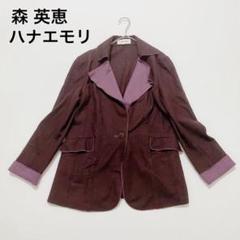 ハナエモリ　森英恵　アルマ・アン・ローズ　スプリングコート　　ギンガムチェック ハナエモリ 森英恵 アルマ・アン・ローズ スプリングコート