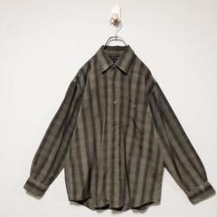 【スモーキーグレー・古着・超人気カラー】ボリシャツ・長袖シャツ・1818