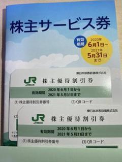 【新品】JR東日本 株主優待割引券2枚と、株主サービス券1冊