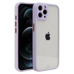 ✨一点限り✨iPhone 14 proケース クリア パープル バンパー型