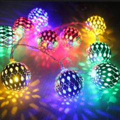 モロッコボール LED フェアリーライト USB ライト 6ｍ×40《カラフル》
