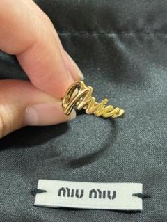 miumiu ゴールド　リング　13号 MIU MIU - 新品未使用！miumiuリング☆ゴールド☆ミュウミュウ