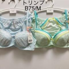 在庫あり B75/M ブラ&ショーツ トリンプ 2セット ブラジャー203