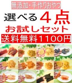 無添加犬、猫の手作りおやつ選べる4点お試しセット
