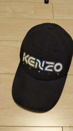 美品 KENZO ケンゾー 高田賢三 キャップ ラバー ロゴ 筆記体