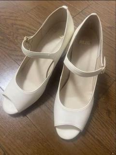 REZOY オープントゥパンプス　ホワイト