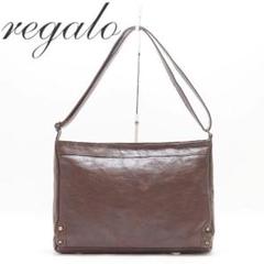 B6560■regalo レガロ レザー 斜め掛け ショルダー バッグ