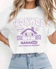【新品】SEVENTEEN ミンギュ NANA bnb Tシャツ NANA bnb WITH SEVENTEEN Official GOODS MD MINGYU T-Shirt L