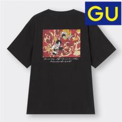 GU ワンピースコラボONE PIECE アニメ Tシャツ ブラックMサイズ　黒