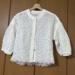 お値下げしました！　マリリンムーンホワイトレースバルーンスリーブシャツ　美品
