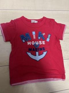 MIKI HOUSE 赤 マリンデザイン Tシャツ
