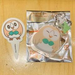 モクロー　アクリルチャーム　コメダ珈琲店　ポケモンコラボ