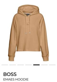 BOSS EMAES HOODIE ベージュ パーカー 刺繍ロゴ 新品 BOSS EMAES HOODIE ベージュ パーカー 刺繍ロゴ 新品