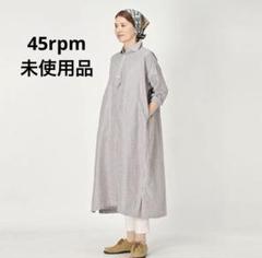 45R ジンバブエコットンの天竺Mポロ✴︎インディゴ✴︎美品 45R 45rpm ジンバブエコットンの馬ポロハトリーズインナーハンド1st