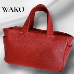 wako 和光　レザー　ハンドバッグ　ライトグレー　しぼ革 和光／WAKO バッグ ハンドバッグ 鞄 トートバッグ レディース