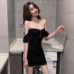ワンネックと胸の吊りスカート、スリムなボストンワンピースの女 Q892B