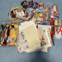 刺繍道具セット（刺繍枠・針・図案付き）