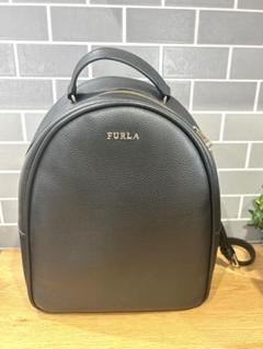 美品 FURLA Robin フルラロビン バックパック レザー ブラック desir-store_d2949