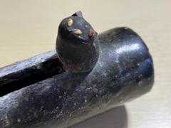 一輪挿し 黒猫付き 花瓶