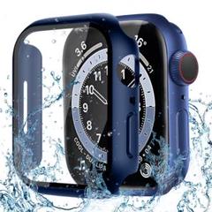 Apple Watch用 ケース 防水 全面保護 ブルー 41mm