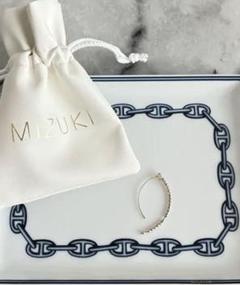 MIZUKI(ミズキ) ピアス K14 バナナフープ フック ミラーボール
