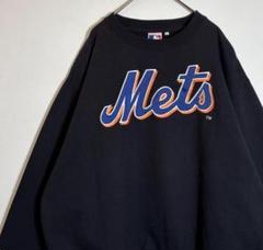 MLB ニューヨーク　メッツ　Mets 刺繍ロゴ　裏起毛　スウェット