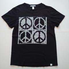 2K BY GINGHAM ピースマーク Tシャツ Sサイズ ブラック